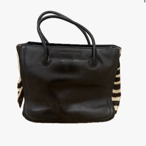 Adrienne Vittadini Monte Carlo Zebra Print Calf Hair Purse